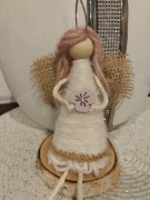 Aniołek wiosenny rękodzieło handmade 