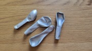 Balony w rozmiarze S, kolor srebrny, matowy (4 szt.)