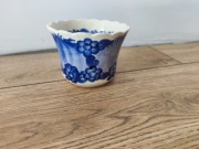 Pojemnik fajans Koło niebieski ceramika