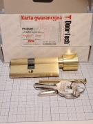 Wkładka patentowa z gałką 40g/30 mosiądz satyna 