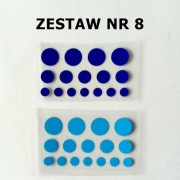 Zestaw KROPEK 32 szt. mix 1, 1,5 i 2 cm Dzień kropki Z8