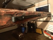 Lampa z belki drewnianej