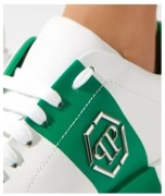 PHILIPP PLEIN  Białe sneakersy Lo-Top Hexagon