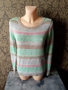 sweter w paski damski