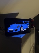 Porsche 911 lampka led neon lightbox do pokoju garażu dekoracja