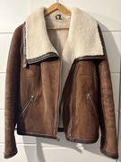 Kurtka pilotka. Kożuch ze skóry naturalnej L