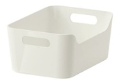 ORGANIZER IKEA UPPDATERA Pojemnik pudełko, biały, 24x17 nowe SZARY połysk
