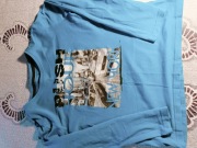 Niebieski T-shirt chłopięcy ALIVE | Rozmiar 146-150 | Bawełna