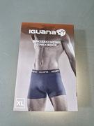 Iguana Bokserki Męskie 2-Pak Czarne/Niebieskie Rozmiar XL