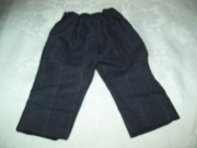 SPODNIE DLA LALEK, SZARE W PASKI Z PRL-u