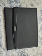 Aktówka skórzana czarna