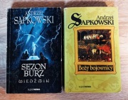 A. Sapkowski ZESTAW: Wiedźmin Sezon Burz + Trylogia Husycka t.2 Bojownicy