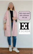 Escada luksusowy kardigan sweter narzutka na wiosnę wełna kaszmir jedwabS/M