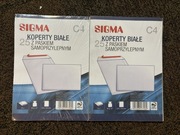 koperty białe z paskiem samoprzylepnym C4 artykuły biurowe