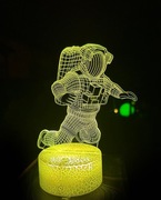Lampka nocna LED z iluzją 3D astronauta pilot