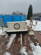 zegar kominkowy z kaladabrami