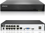 Rejestrator sieciowy system monitoringu Evtevision NVR 10-kanałowy 4K POE