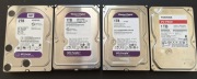 Zestaw HDD 3,5" WD PURPLE TOSHIBA do pracy ciągłej łącznie 5TB 2/1/1/1