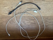 Kabel iPhone Lightning USB-A 2x100 1x30 cm