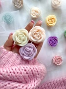 świeczka sojowa róża (handmade podziękowanie dla gości chrzest slub wesele)