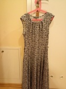 Sukienka granatowa kwiaty MONTEGO rozmiar 32 XXS 