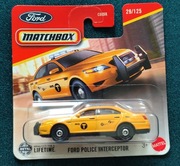 Matchbox 2025 FORD POLICE INTERCEPTOR TAXI 29/125 Nowość 1:64