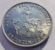 TURCJA 150 Lira 1978 srebro MENNICZA 