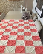 Kocyk Ręcznie Robiony W Serduszka