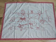 Makatka kuchenna ok 100-letnia haft ręczny 82x59