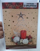 Kartka świateczna z opłatkiem