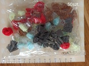 Spinki żabki z różyczkami różne kolory