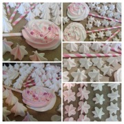 Lizaki bezowe, mini beziki - podziękowania 