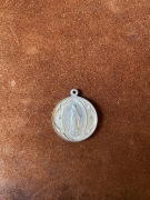 Stary medalik Św. Maria poczęta bez zmazy, Pius X