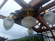 Stylowe lampy mosiężne 2 x oraz 2x kinkiet ten sam wzor