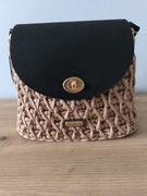Torebka damska ręcznie wykonana na szydełku ze sznurka handmade 