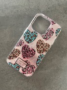 Etui Case silikonowy Leopard serce IPhone 15 pro