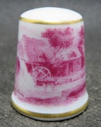 Naparstek kolekcjonerski porcelanowy - AK Kaiser - Domek wiejski