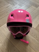 Kask narciarski Rossignol dziecięcy 53-56 + gogle Uvex