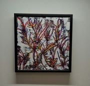 Na Zgliszczach. Obraz 30x30. Akryl.  Abstrakcja 