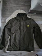 Kurtka The North Face Rozmiar M khaki ocieplana logo wiatrówka outdoor