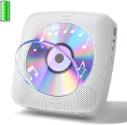 Odtwarzacz CD Bluetooth Hi-Fi Przenośny i Stylowy (biały)