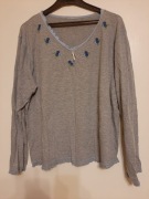 Bawełniana bluza od piżamy - duży rozmiar