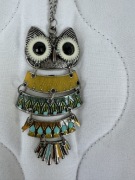 Wisiorek Sowa na łańcuszku