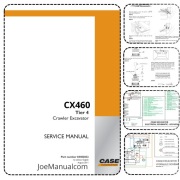 CASE CX460 Excavator Service Manual lnstrukcja naprawcza serwisowa