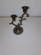 Stary świecznik mosiężny