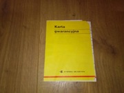 Karta gwarancyjna od Stomil Olsztyn opona opony Kormoran 1999 135R12