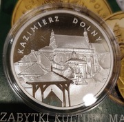 moneta 20 zł 2008 Kazimierz Dolny +2zł + folder NBP