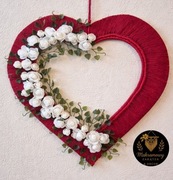 Serce Makrama  Zawieszka dekoracyjna