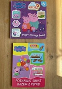 2x Peppa Co się tam kryje? Peppa poznaje świat + Poznawaj świat zadania