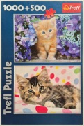 Puzzle trefl 1000 + 500, kociaki 